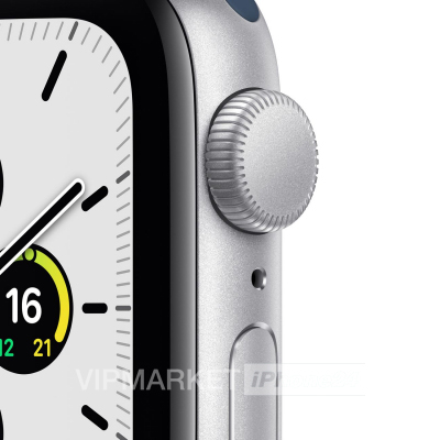 Умные часы Apple Watch SE GPS 40 мм, алюминий серебристого цвета, спортивный ремешок цвета «синий омут» РСТ