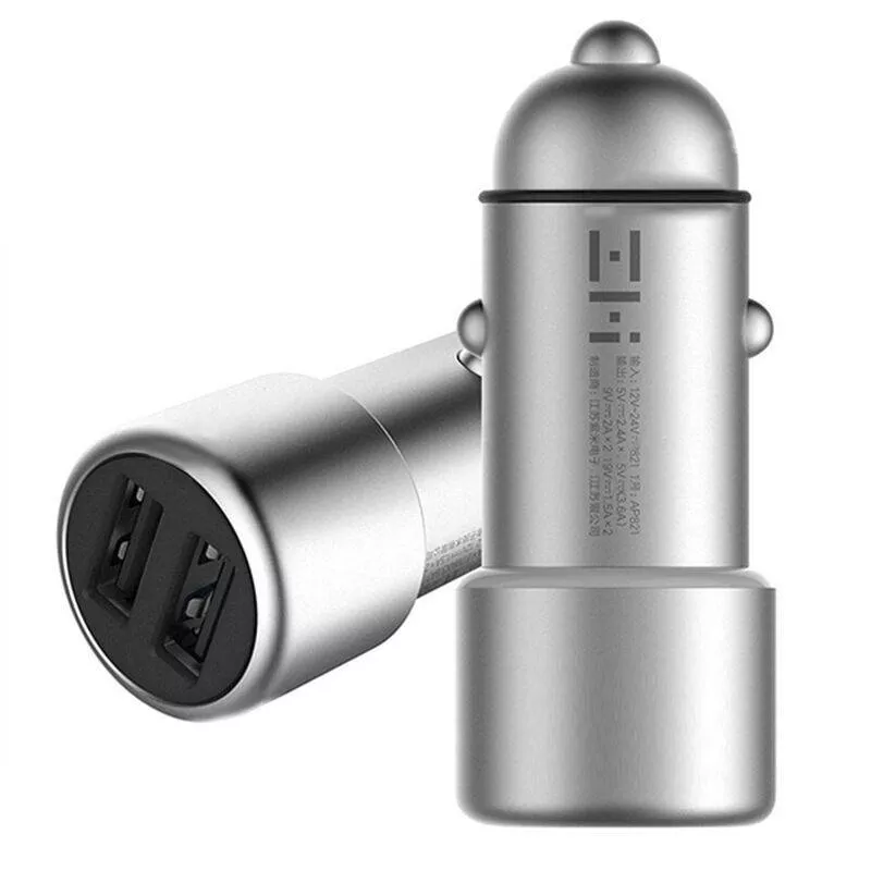 Автомобильное зарядное устройство ZMI Car Charger 2хUSB 3A (AP821)