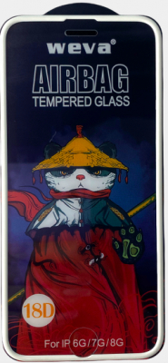 Защитное стекло 3D Weva для iPhone 7/8 White