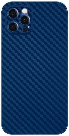 Чехол New Skin Carbon для iPhone 13 Pro Max (Синий)