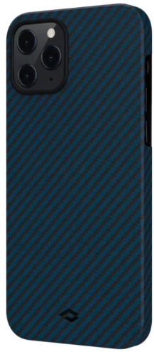 Накладка Pitaka MagCase для iPhone 12 Pro Max (Синяя полоска)
