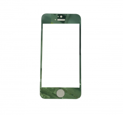 Защитное стекло Nano Slim для iPhone 5/5c/5s/SE Colorful Glass (Зеленый-белый)