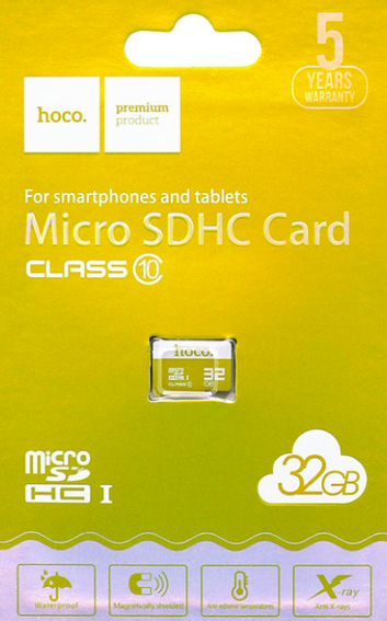 Карта памяти Hoco TF MicroSD 32Gb Class 10