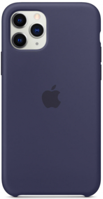 Silicon Case Original for iPhone 11 Pro Max (Темно-синий)