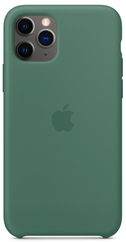 Silicon Case Original for iPhone 11 Pro Max (Сосновый зеленый)