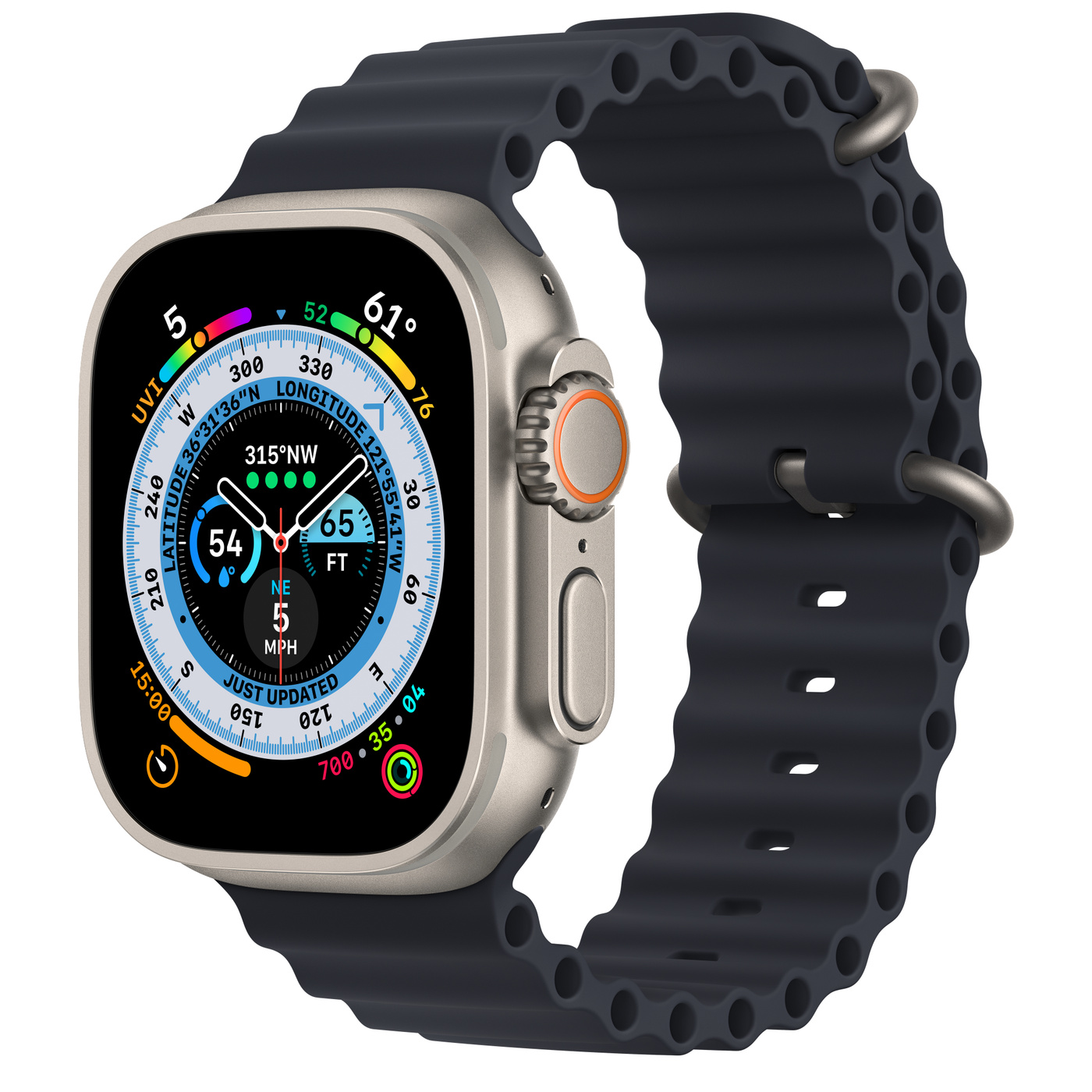 Ocean Band cиликоновый ремешок для Apple Watch 38/41 Синий