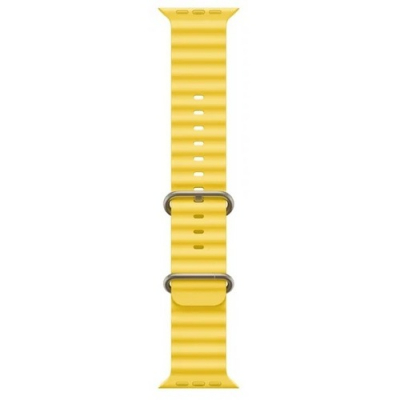Часы Apple Watch Ultra 49 мм, корпус из титана ремешок Ocean Band желтый (для других стран)