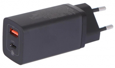 Сетевой адаптер Baseus GaN2 Lite 1x USB, 1x Type-C 65W Черный (CCGAN2L-B01)