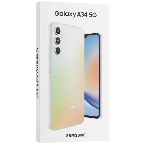 Samsung Galaxy A34 8/128GB Awesome Silver (для других стран)