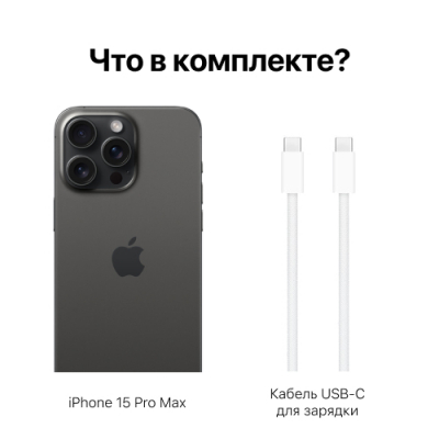 Смартфон Apple iPhone 15 Pro Max 512Gb Черный Титан (для других стран)