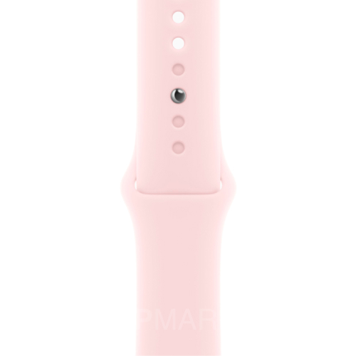 Часы Apple Watch Series 9 41 мм, корпус из алюминия розового цвета, спортивный ремешок S/M нежно розового цвета (для других стран)