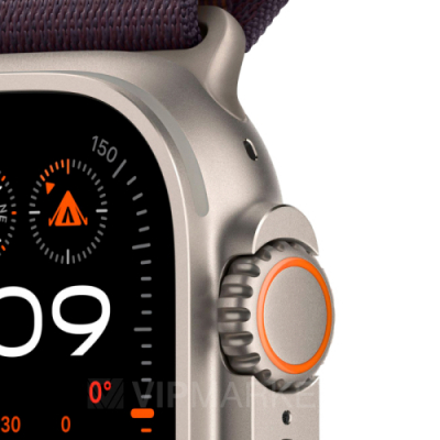 Часы Apple Watch Ultra 2 49 мм, корпус из титана, ремешок Alpine Loop цвета «Индиго» (для других стран)
