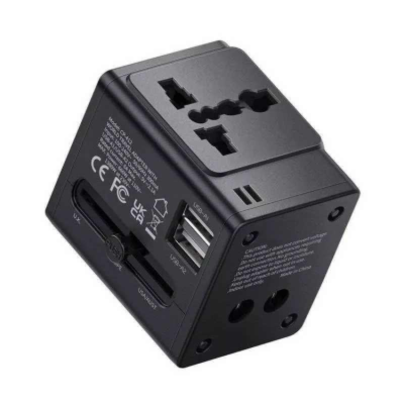 Универсальный переходник Mcdodo Universal Travel Adapter (CP-412) для US/CN/EU/UK/AU розеток, Черный