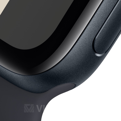 Часы Apple Watch SE 2023 44 мм, корпус из алюминия цвета «Тёмная ночь», спортивный ремешок M/L цвета «Тёмная ночь» (для других стран)