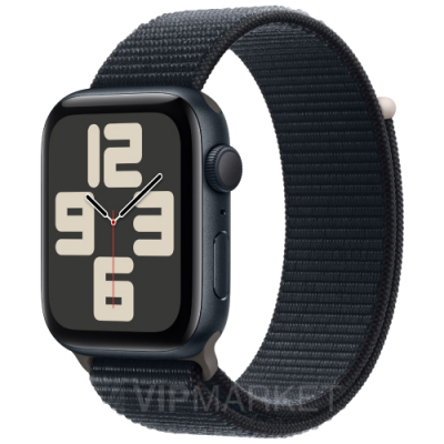 Часы Apple Watch SE 2023 40 мм, корпус из алюминия цвета «Тёмная ночь», спортивный браслет цвета «Тёмная ночь» (для других стран)
