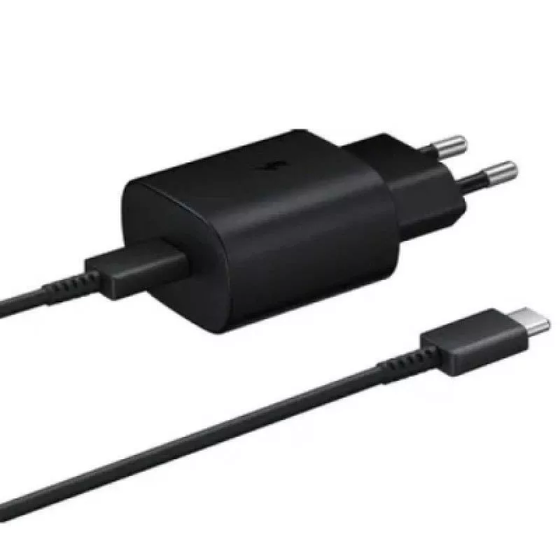 Сетевой адаптер Samsung 25W USB-C с кабелем Type-C на Type-C, черный (EP-TA800XBEGWW)