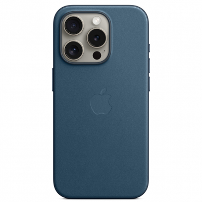 Leather Case Copy with MagSafe Pacific Blue для iPhone 15 Pro