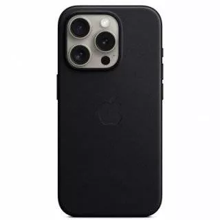Leather Case with MagSafe Black для iPhone 15 Pro