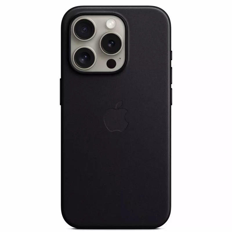 Leather Case with MagSafe Black для iPhone 15 Pro
