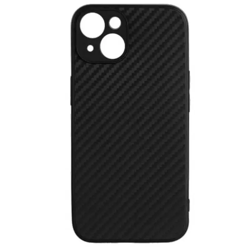 Чехол для iPhone 14 Carbon (Черный)
