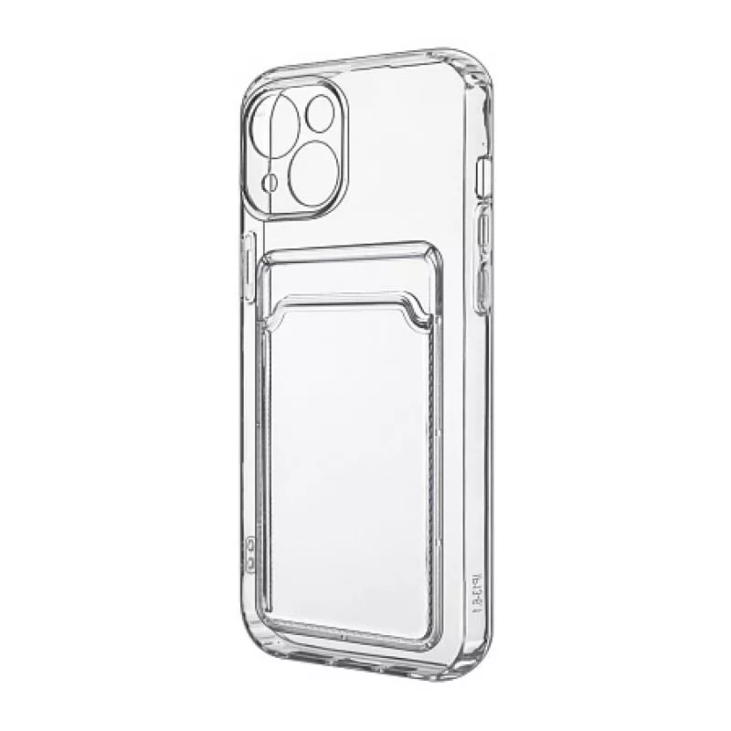 Силиконовый чехол для iPhone 14 Plus с отделом под карту