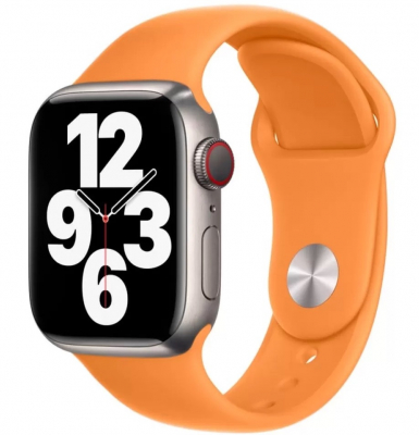 Спортивный силиконовый ремешок для Apple Watch 38/40/41mm (Papaya)