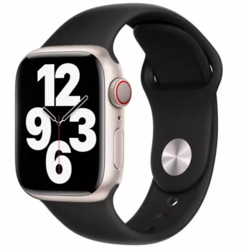 Спортивный силиконовый ремешок для Apple Watch 38/40/41 (Black)