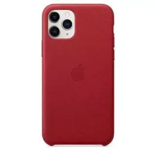 Чехол Leather Case для iPhone 11 Pro (Red)