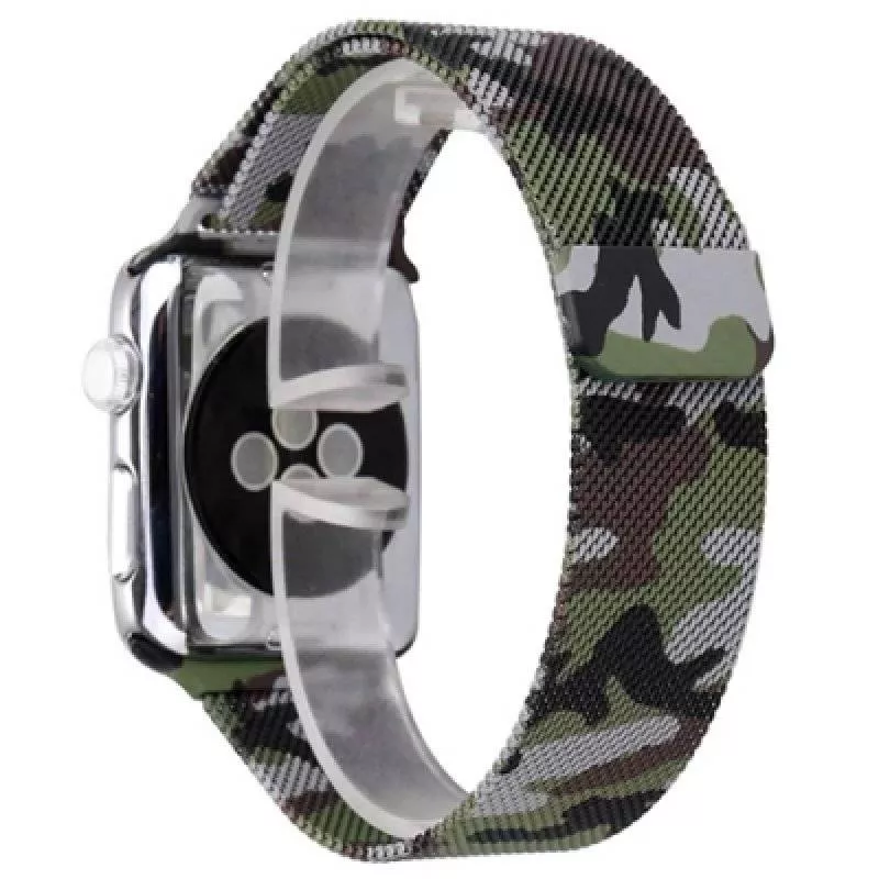 Ремешок COTEetCL W6 Magnet Band (WH5203-CL) для Apple Watch 42/44mm миланская петля Зеленый камуфляж