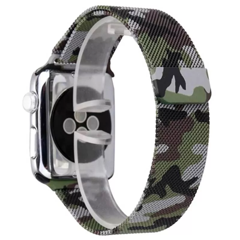 Ремешок COTEetCL W6 Magnet Band (WH5203-CL) для Apple Watch 42/44mm миланская петля Зеленый камуфляж