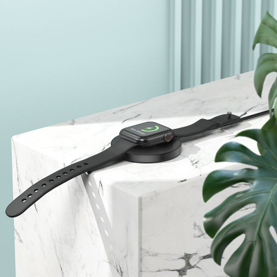 Беспроводное зарядное устройство Hoco CW41 3in1 Magnetic Wireless Phone+Watch+Pod 15W (Black)