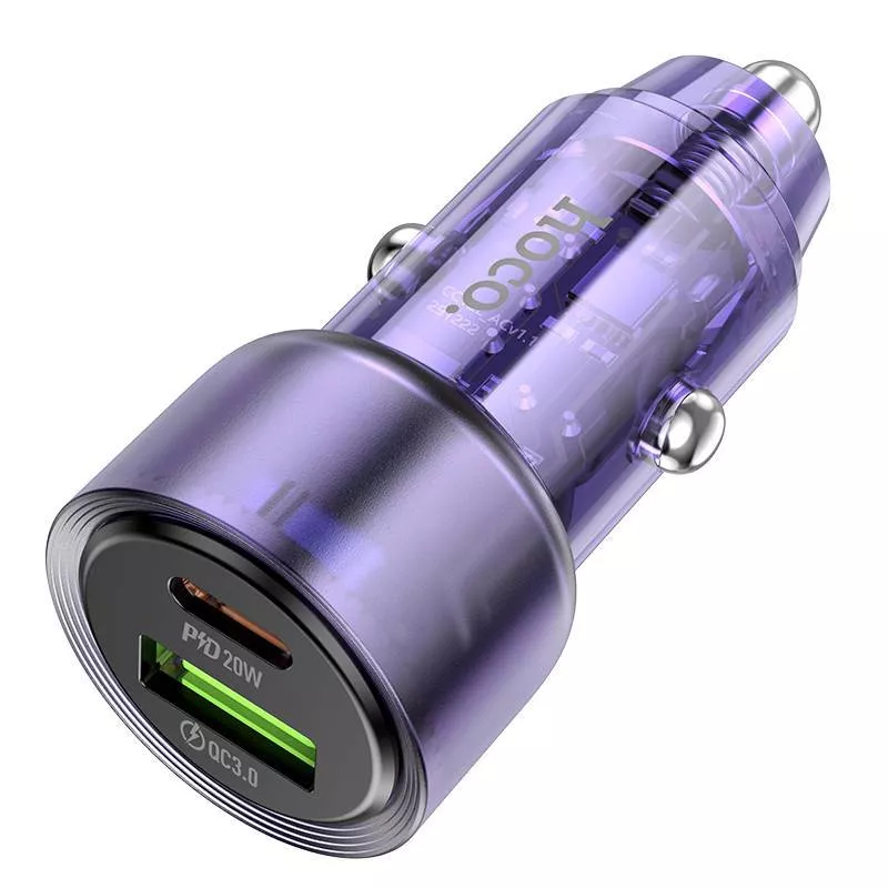 Автомобильное зарядное устройство Hoco Z52 Spacious USB/Type-C 38w