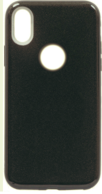 Накладка силиконовая для iPhone X/Xs Shine (Черная)