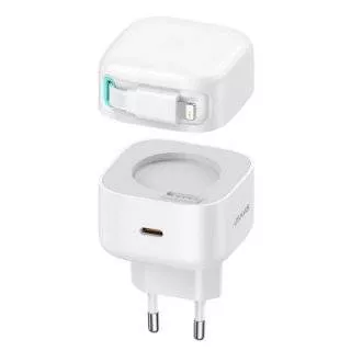 Сетевой адаптер USAMS GaN 35W Type-C (US-CC209) + кабель Lightning Белый