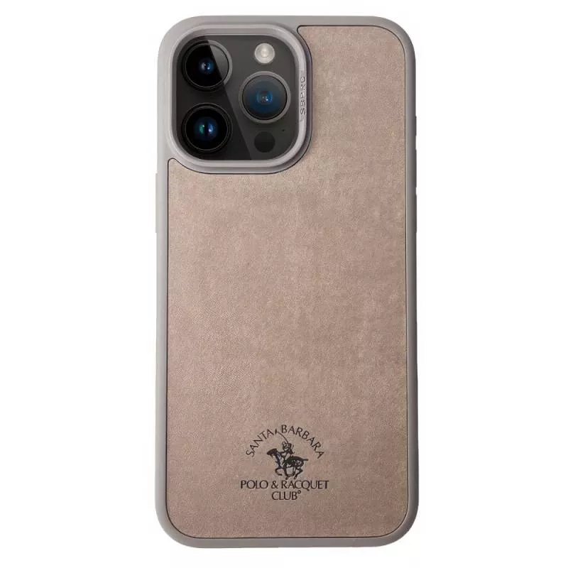 Чехол Santa Barbara Polo & Racquet Club Myron для iPhone 15 Pro Бежевый