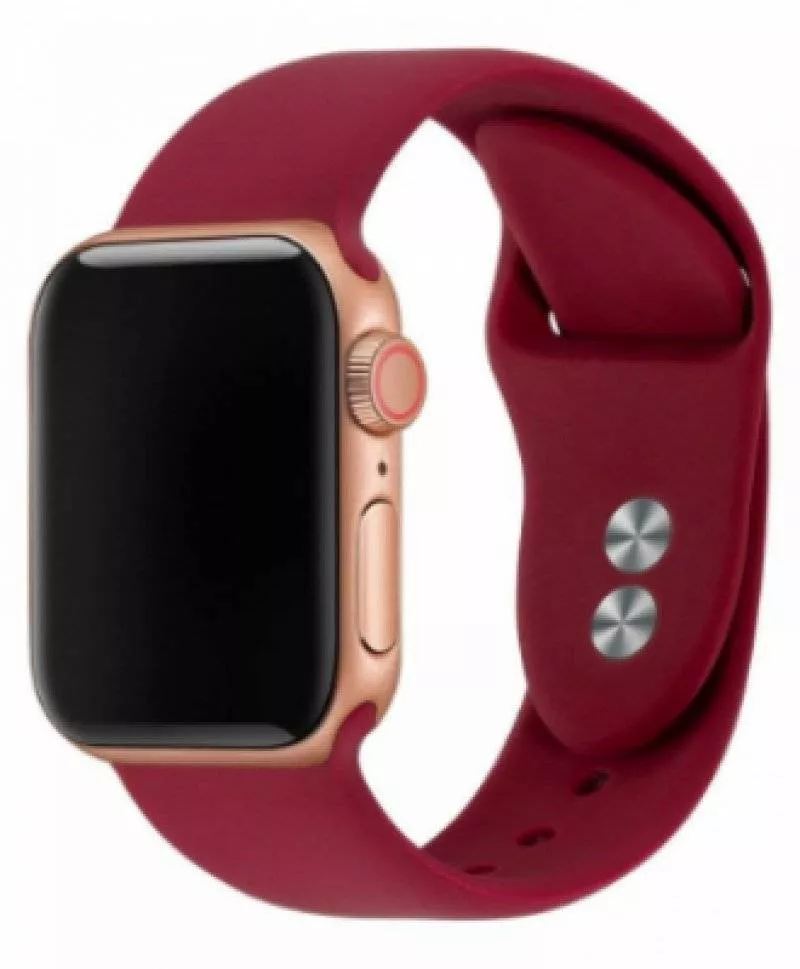 Спортивный силиконовый ремешок для Apple Watch 38/40mm (Wine Red)