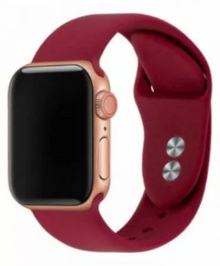 Спортивный силиконовый ремешок для Apple Watch 38/40mm (Wine Red)