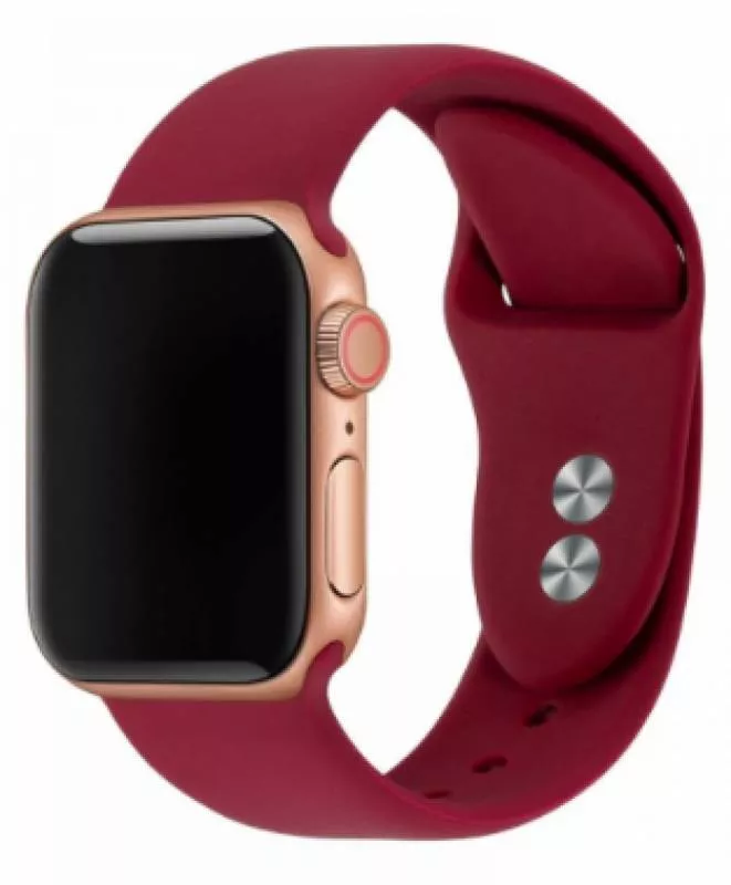 Спортивный силиконовый ремешок для Apple Watch 38/40mm (Wine Red)