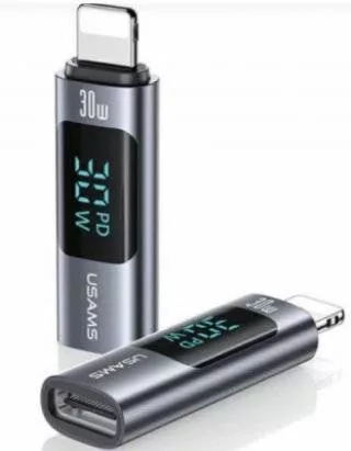 Переходник Usams Type-C-Lightning US-SJ681 30W
