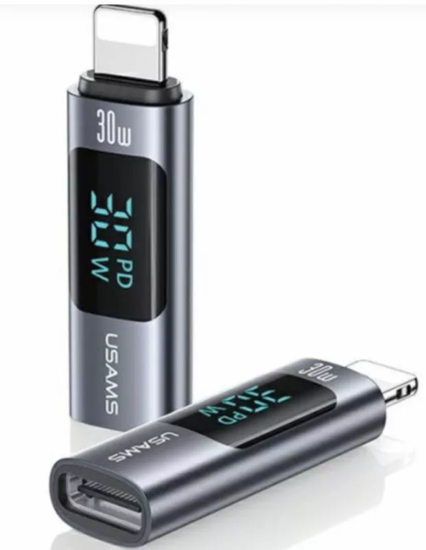 Переходник Usams Type-C-Lightning US-SJ681 30W