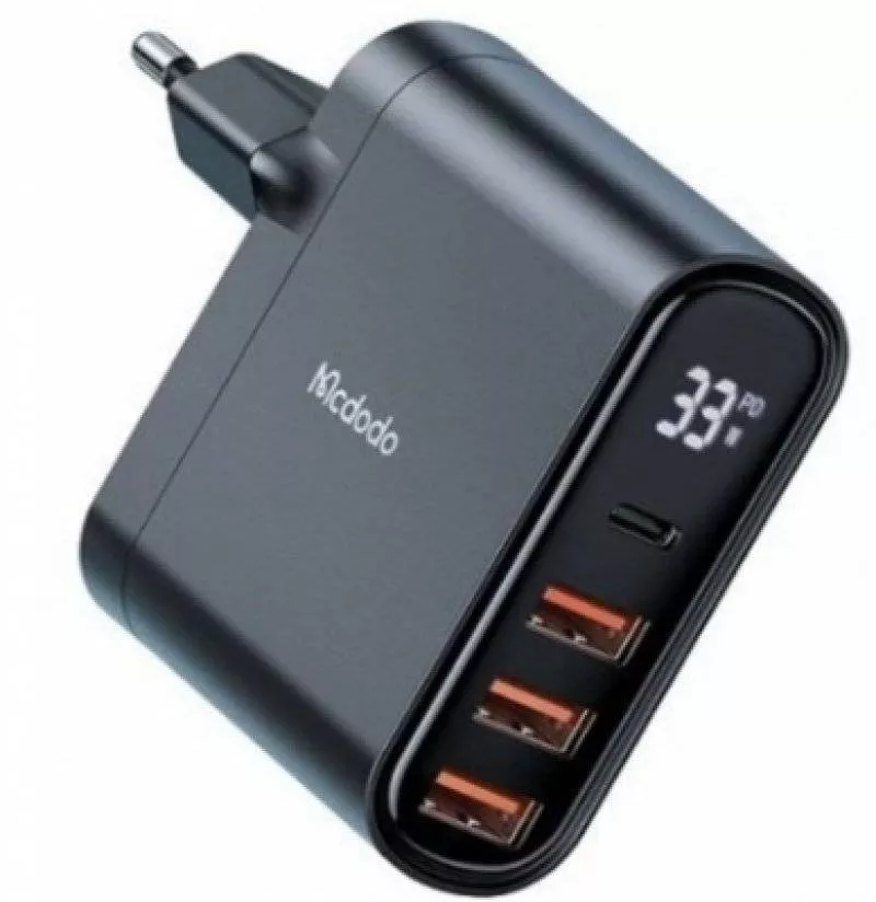 Сетевой адаптер Mcdodo (CH-2250) 33W Type-C/ 3 USB (Black)