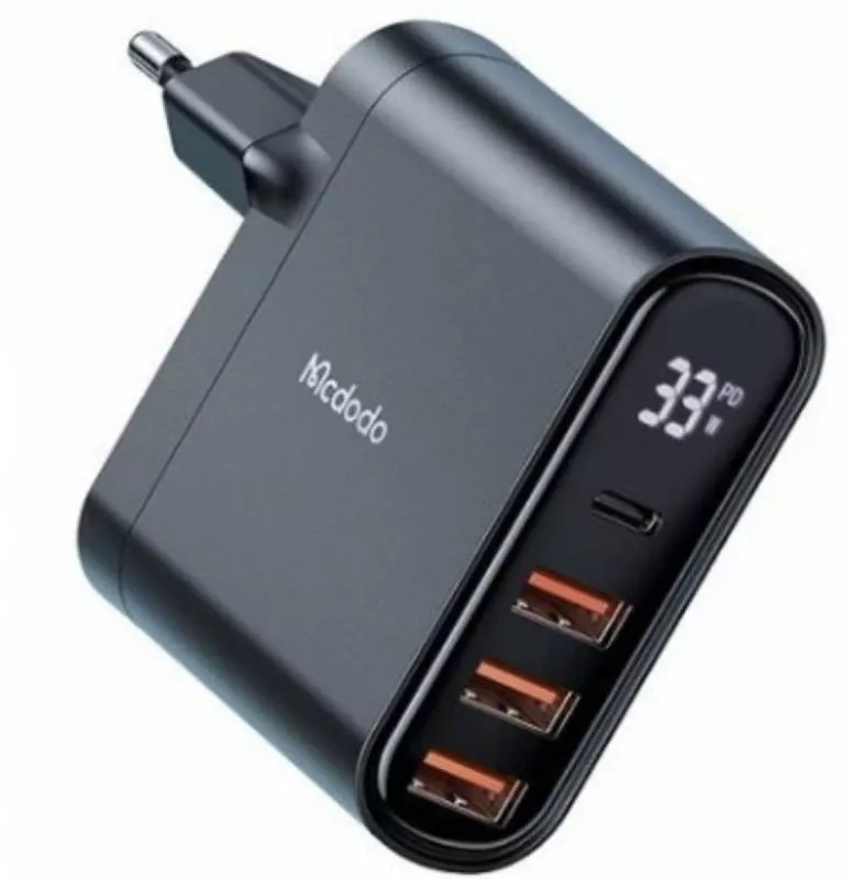 Сетевой адаптер Mcdodo (CH-2250) 33W Type-C/ 3 USB (Black)
