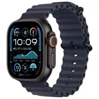 Часы Apple Watch Ultra 2 2024 Black 49 мм, корпус из титана, ремешок Ocean синего цвета (для других стран)