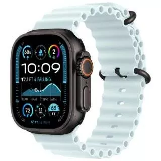 Часы Apple Watch Ultra 2 2024 Black 49 мм, корпус из титана, ремешок Ocean голубого цвета (для других стран)