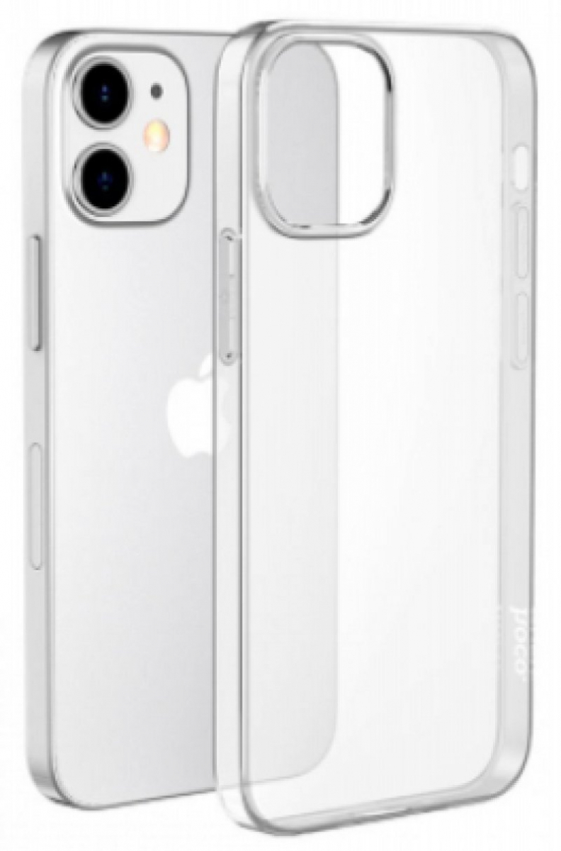 Чехол накладка силиконовая для iPhone 12 Ободок (Silver)