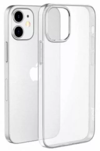 Чехол накладка силиконовая для iPhone 12 Ободок (Silver)