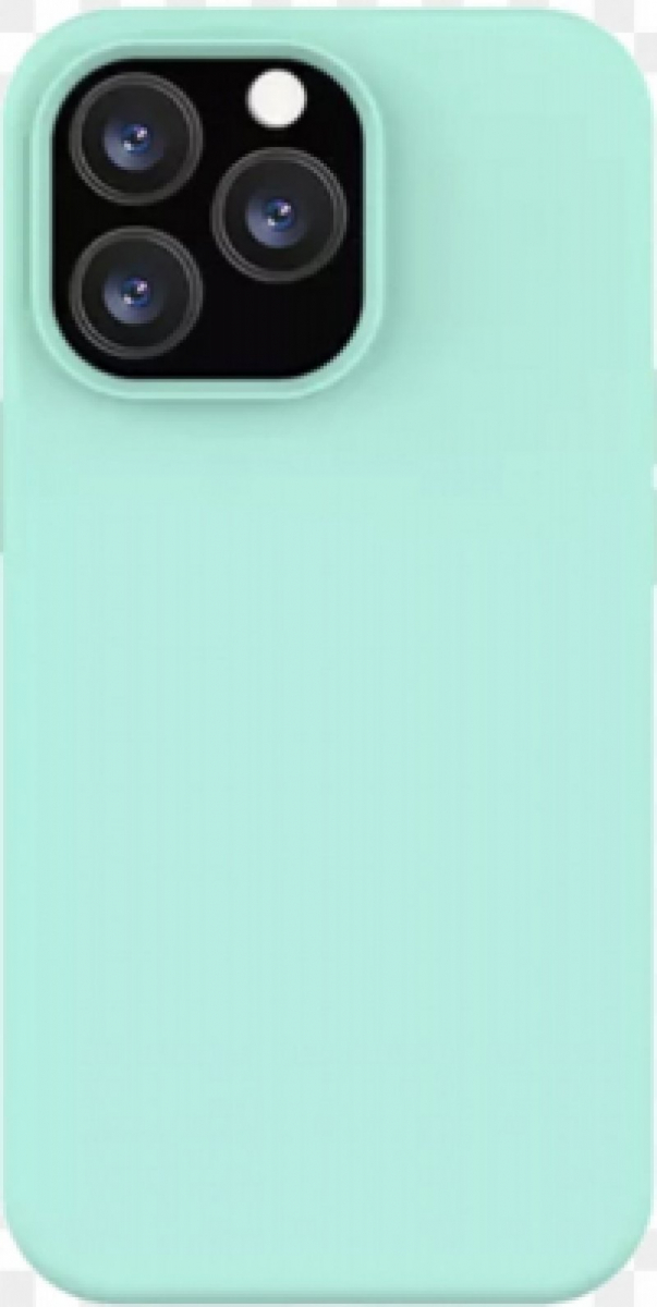 Чехол для iPhone 13 Pro Liquid Silicone Full (Мятный)