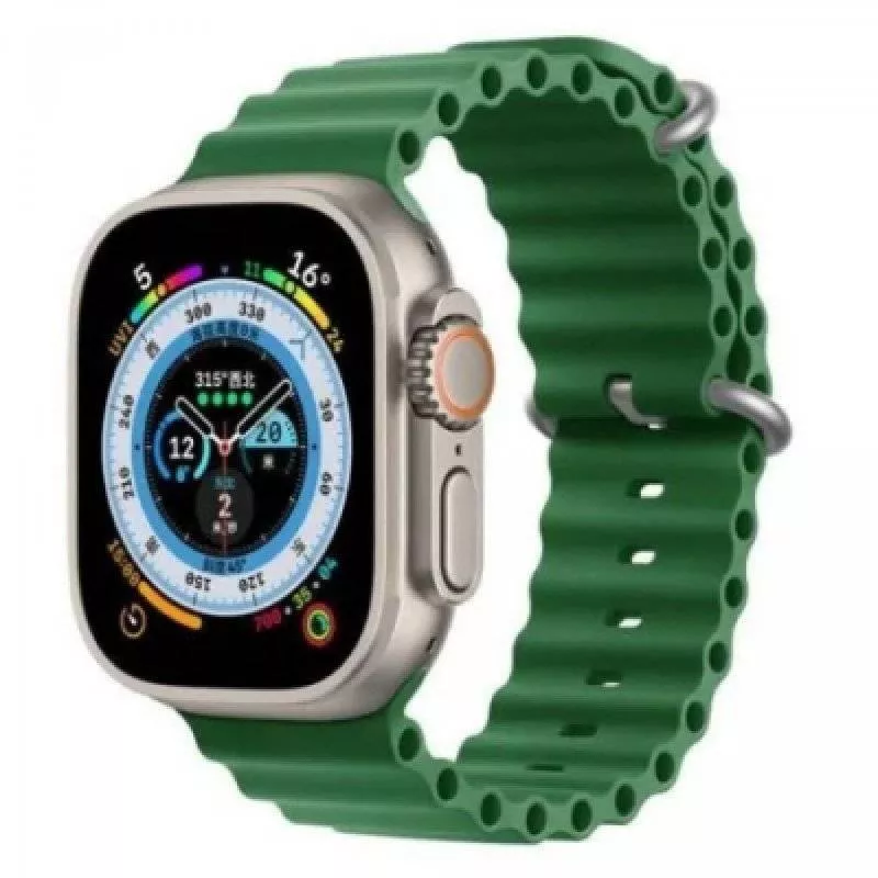Силиконовый ремешок Ocean Band для Apple Watch 38/41 (Темно-зеленый)