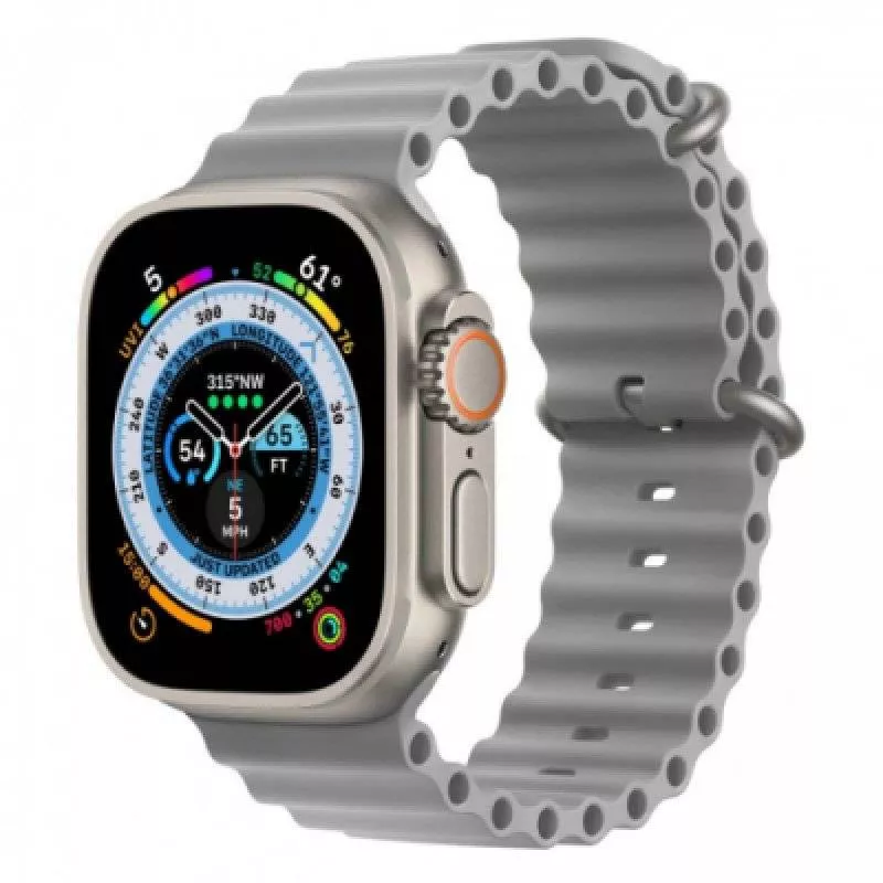 Силиконовый ремешок Ocean Band для Apple Watch 38/41 (Серый)