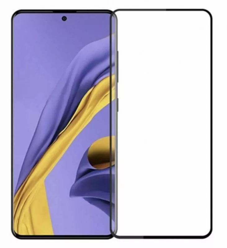 Защитное стекло для Samsung Galaxy A51/A52 Full (черное)